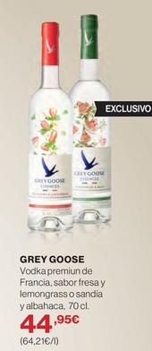 Oferta de Grey Goose - Vodka Premiun De Francia, Sabor Fresa Y Lemongrass O Sandía Y Albahaca por 44,95€ en El Corte Inglés
