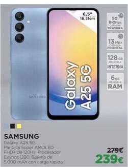 Oferta de Samsung - Galaxy A25 5g por 239€ en El Corte Inglés