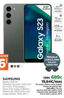 Oferta de Samsung - Galaxy S23 5g por 689€ en El Corte Inglés