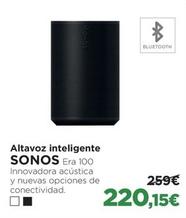 Oferta de Sonos - Altavoz Inteligente Era 100 por 220,15€ en El Corte Inglés