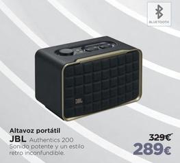 Oferta de Jbl - Altavoz Portátil por 289€ en El Corte Inglés