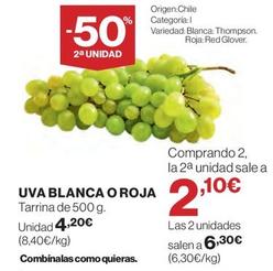 Oferta de Uva Blanca O Roja por 4,2€ en El Corte Inglés