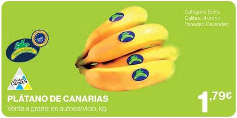 Oferta de Plátano De Canarias por 1,79€ en El Corte Inglés