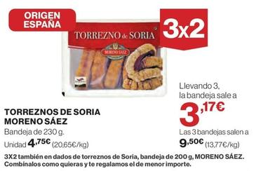 Oferta de Moreno Sáez - Torreznos De Soria por 4,75€ en El Corte Inglés