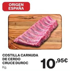 Oferta de Costilla Carnuda De Cerdo Cruce Duroc por 10,95€ en El Corte Inglés