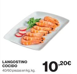Oferta de Langostino Cocido por 10,2€ en El Corte Inglés