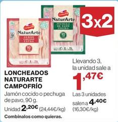 Oferta de Campofrío - Loncheados Naturarte por 2,2€ en El Corte Inglés