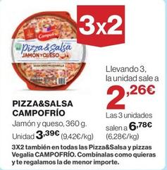 Oferta de Campofrío - Pizza&salsa por 3,39€ en El Corte Inglés