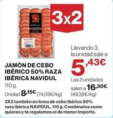 Oferta de Navidul - Jamón De Cebo Ibérico 50% Raza Ibérica por 8,15€ en El Corte Inglés