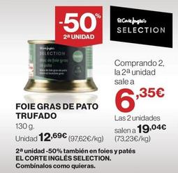 Oferta de Foie Gras De Pato Trufado por 12,69€ en El Corte Inglés