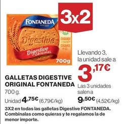 Oferta de Fontaneda - Galletas Digestive Original por 4,75€ en El Corte Inglés