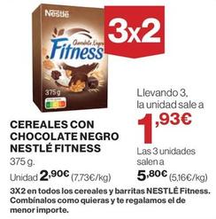 Oferta de Nestlé - Cereales Con Chocolate Negro Fitness por 2,9€ en El Corte Inglés