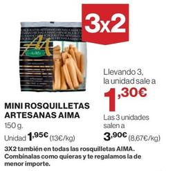 Oferta de Aima - Mini Rosquilletas Artesanas por 1,95€ en El Corte Inglés