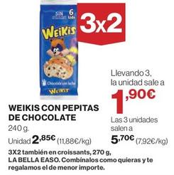 Oferta de Weikis - Pepitas De Chocolate por 2,85€ en El Corte Inglés