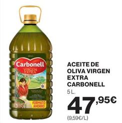 Oferta de Carbonell - Aceite De Oliva Virgen Extra por 47,95€ en El Corte Inglés