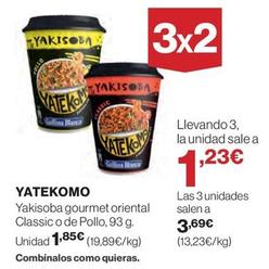 Oferta de Yakisoba por 1,85€ en El Corte Inglés