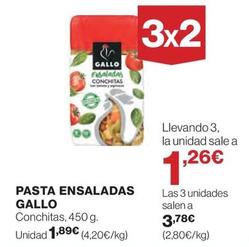 Oferta de Gallo - Pasta Ensaladas por 1,89€ en El Corte Inglés