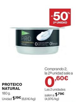 Oferta de Proteico Natural por 1,19€ en El Corte Inglés