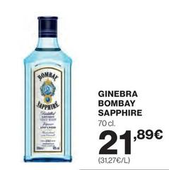 Oferta de Bombay - Ginebra Sapphire por 21,89€ en El Corte Inglés
