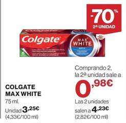 Oferta de Colgate - Max White por 3,25€ en El Corte Inglés