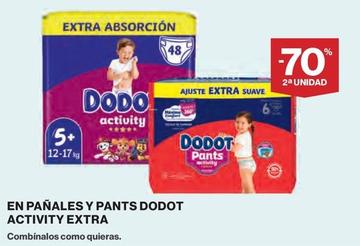 Oferta de Dodot - En Pañales Y Pants Activity Extra en El Corte Inglés
