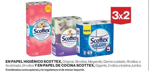 Oferta de Scottex - En Papel Higiénico Y En Papel De Cocina en El Corte Inglés