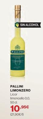Oferta de Pallini Limonzero - Licor Limoncello 0,0 por 10,95€ en El Corte Inglés