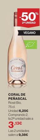 Oferta de Coral De Peñascal - Rosé Bio por 6,25€ en El Corte Inglés