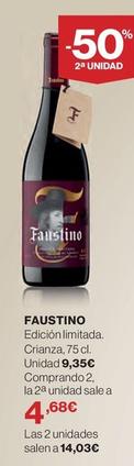 Oferta de Faustino - Edición Limitada. Crianza por 9,35€ en El Corte Inglés