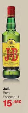 Oferta de J&b - Rare. Escocés por 15,45€ en El Corte Inglés