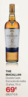 Oferta de Macallan - Double Cask. Escocés De Malta 12 Años por 69€ en El Corte Inglés