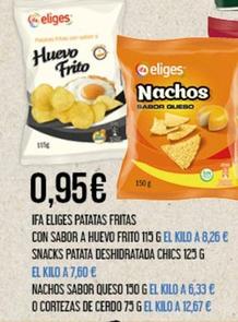 Oferta de Ifa Eliges - Patatas Fritas Con Sabor a Huevo Frito por 0,95€ en Claudio