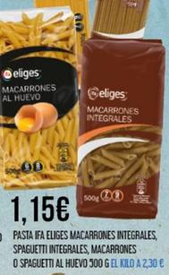 Oferta de Pasta por 1,15€ en Claudio