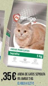 Oferta de Ifa Eliges - Arena Para Gatos Sepiolita por 3,35€ en Claudio