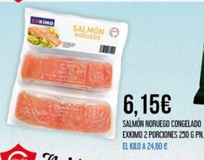 Oferta de Exkimo - Salmón Noruego Congelado  por 6,15€ en Claudio