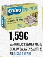 Oferta de Calvo - Sardina En Aceite De Oliva por 1,59€ en Claudio