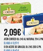 Oferta de Cortizo - Atun  por 2,09€ en Claudio