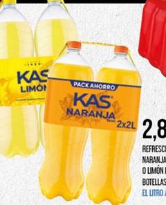 Oferta de Kas - Refresco Naranja o Limon  por 2,89€ en Claudio