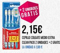 Oferta de Colgate - Cepillo Medio Extra Clean por 2,15€ en Claudio