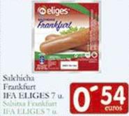 Oferta de Salchichas frankfurt por 0,54€ en Supermercados Bip Bip