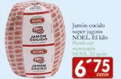 Oferta de Jamón cocido por 6,75€ en Supermercados Bip Bip