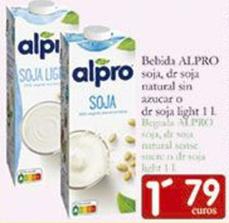 Oferta de Bebida de soja por 1,79€ en Supermercados Bip Bip