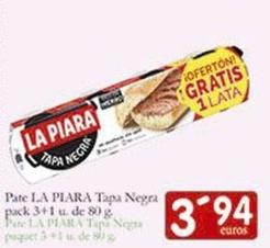 Oferta de Paté tapa negra por 3,94€ en Supermercados Bip Bip