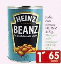 Oferta de Judías por 1,65€ en Supermercados Bip Bip
