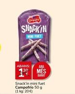 Oferta de Snacks en Supermercados Charter