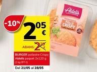 Oferta de Hamburguesas por 2,05€ en Supermercados Charter
