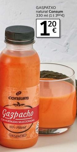 Oferta de Gazpacho por 1,2€ en Supermercados Charter