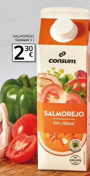 Oferta de Salmorejo por 2,3€ en Supermercados Charter