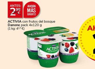 Oferta de Danone - Activia Con Frutos Del Bosque por 2€ en Supermercados Charter