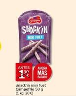 Oferta de Campofrío - Snack'in Mini Fuet por 1€ en Supermercados Charter